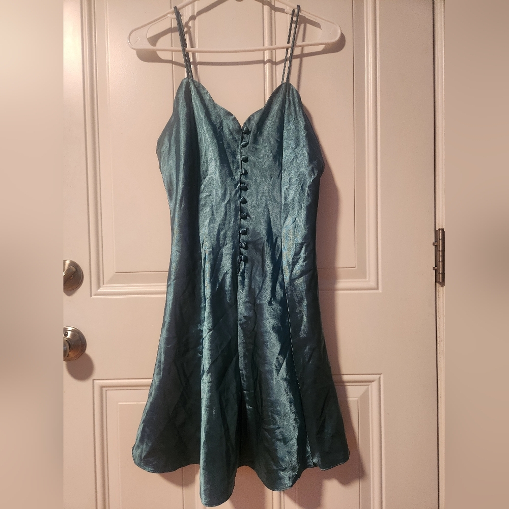 Vintage Dark Green Chemise Size M
